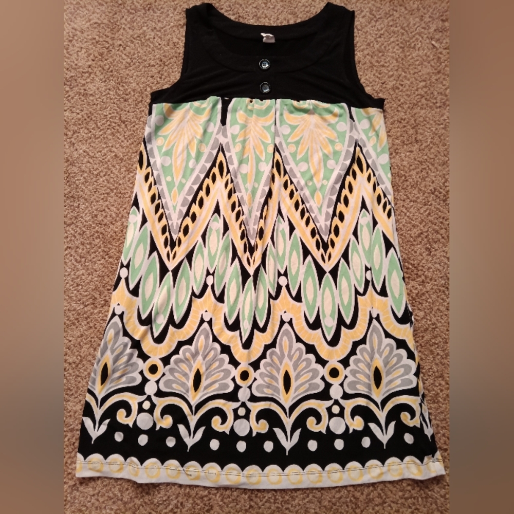 Sangria Printed Dress sz10